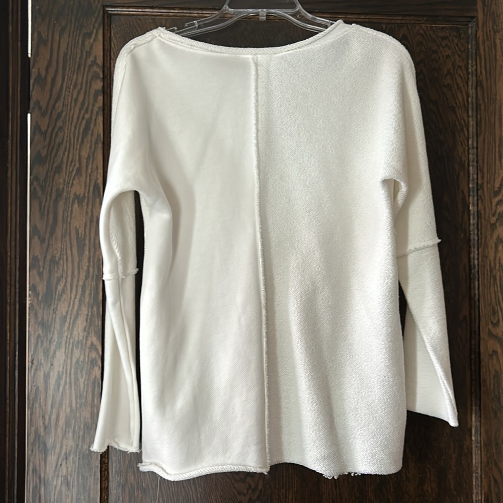Soft Surroundings white pullover. XS - Picture 2 of 6